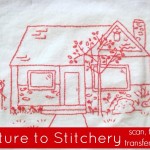 Embroidery tutorial- how to make your picture into a stitchery template. | patchwork posse #embroidery #redwork