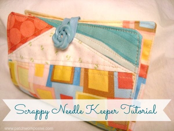 Quilt-As-You-Go Bag and Pouch Patterns You'll Want to Make 3 Needle Keeper Tutorial using your fabric scraps / patchworkposse.com #tutorial