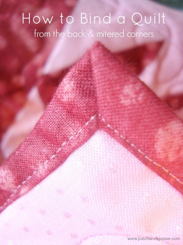 Easy blanket top binding
