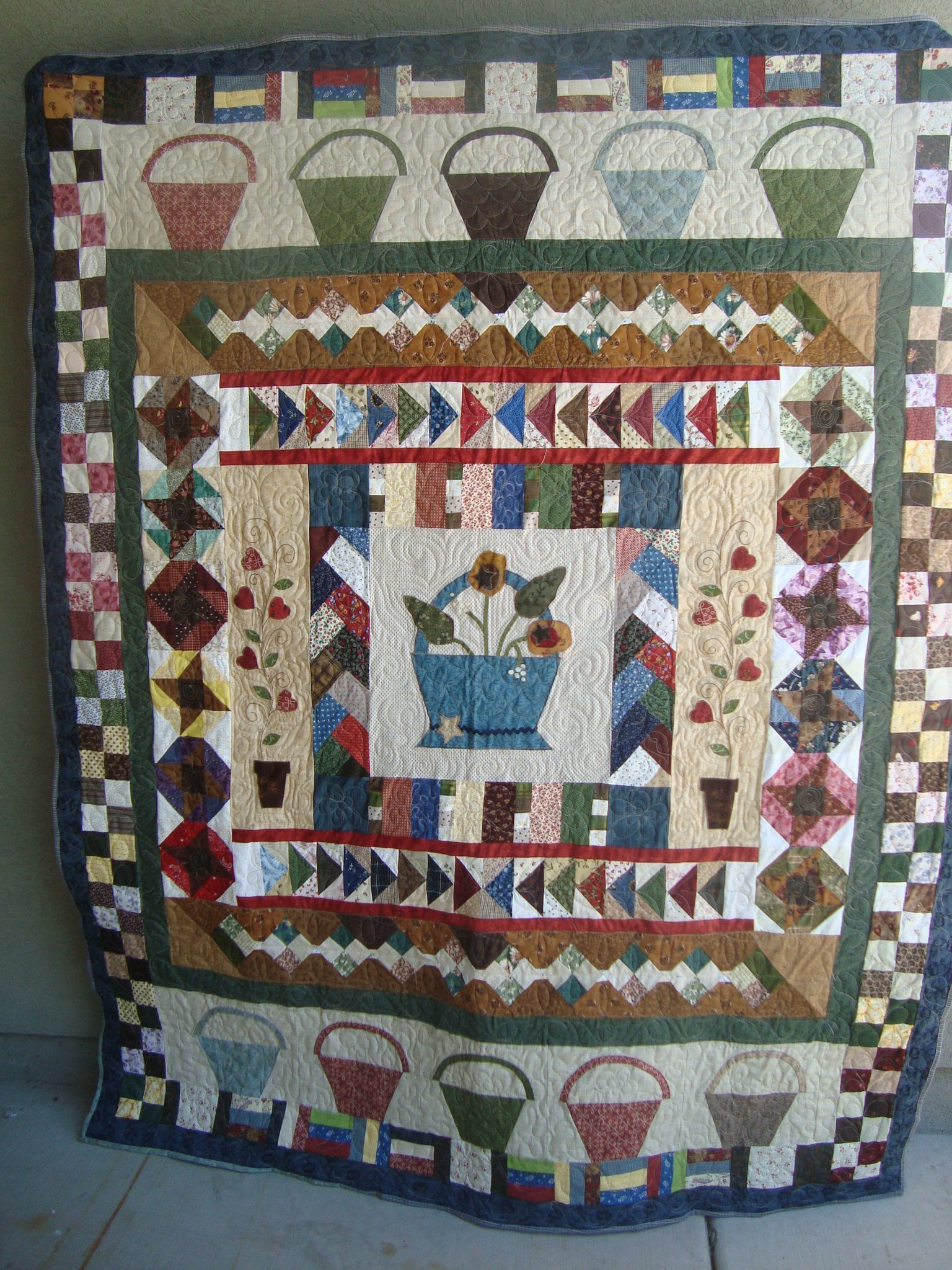 Round Robin Quilt — Quilting and Labeling