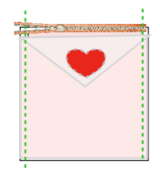 Valentine Pattern Pouch and Envelope 7 valentinetemplate5