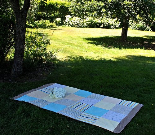 Outdoor Blanket {52 UFO Quilt Block Pick Up}