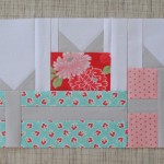 gift box paper pieced pattern round robin quilt block row- patchwork posse