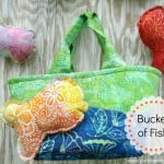 bucket of fish toss game / patchwork posse