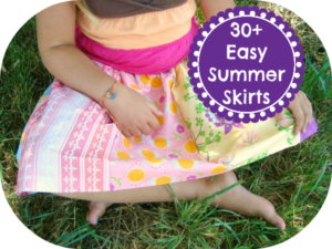 blog 3 Over 30 tutorials for Summer Skirts for Girls. Easy Elastic Waist Skirts / patchwork posse #tutorial #summer