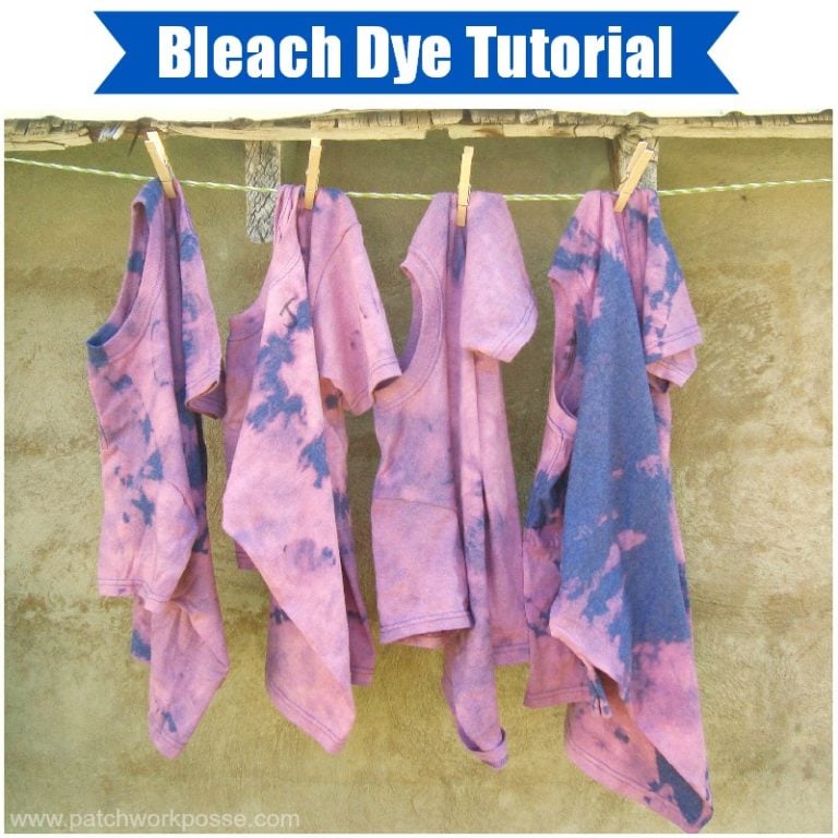 Tie Dye Summer Blanket Tutorial with mitered corners Patchwork Posse