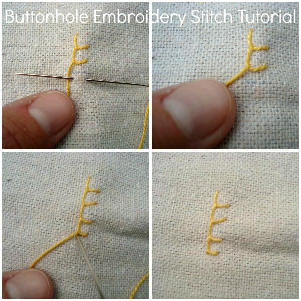 Simple Way to Button Hole Stitch Around Applique - Including a Video Tutorial 5 button hole embroidery stitch tutorial / patchworkposse.com