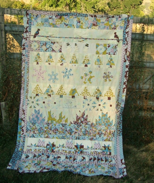 round robin quilt finished