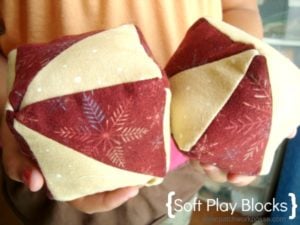 toy blocks with orphan quilt blocks tutorial / patchwork posse #tutorial #babytoys
