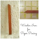 wooden iron for paper piecing
