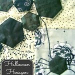 fat quarter quilt- hexagon spider web / patchworkposse.com