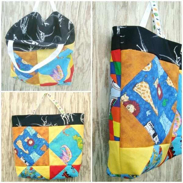 Halloween Treat Bags {52 Quilt Block Pick Up} 2 Halloween treat bags tutorial / patchworkposse.com