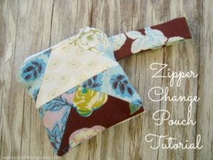 Zipper Change Pouch Tutorial - Patchwork Posse