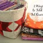 2 ways to fold a fat quarter- patchwork posse