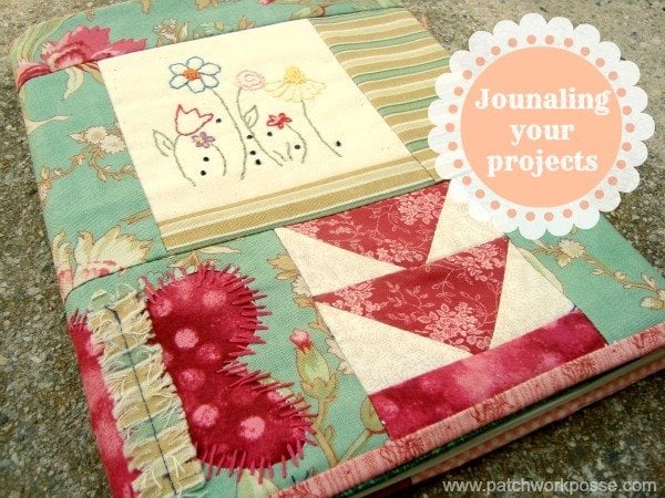 patchwork quilt journal. How do you keep track of your sewing projects? patchwork posse #quilt #journal