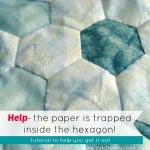 How to sew a hexagon and remove the paper | patchworkposse.com