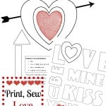 valentine applique printables | free | patchworkposse.com
