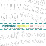 alphabet applique printable | patchwork posse #applique #quilting