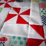 Spins & Squares Quilt block | round robin 2014