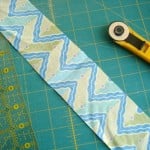 cutting fabric using your ruler and rotary cutter