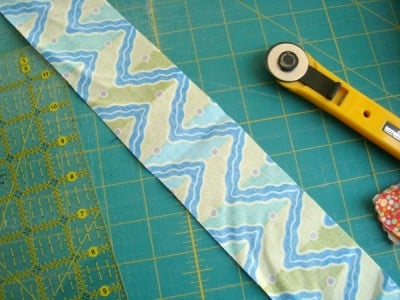 cutting fabric using your ruler and rotary cutter