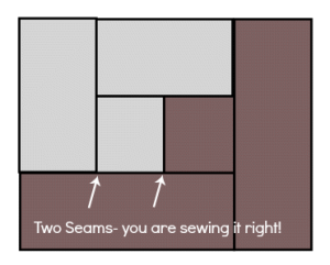 how to sew a log cabin quilt block | patchwork Posse