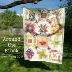 Around the block round robin quilt along Quilt Sashing layout