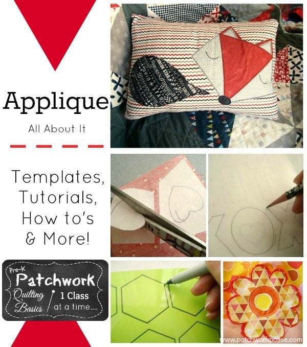 all about applique- tutorials, templates, tips and more! | patchwork posse