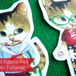 How to make felt doll with panel fabric | patchworkposse #freetutorial #feltdolls