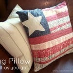 Flag Pillow Tutorial - Quilt as You Go Technique