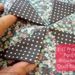 3-D Prairie Point Pinwheel Quilt Block Tutorial | patchworkposse | easy sewing projects and free quilt patterns