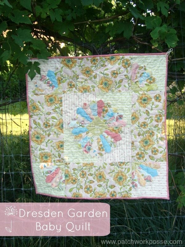 Sunflower Quilt Block Patterns You’ll Want to Make Right Away 13 dresden baby quilt- dresden gardens | patchwork posse |easy sewing projects and free quilt patterns