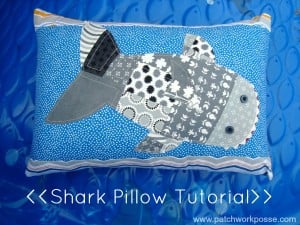 shark pillow tutorial with printable template | patchwork posse | easy sewing projects and free quilt patterns