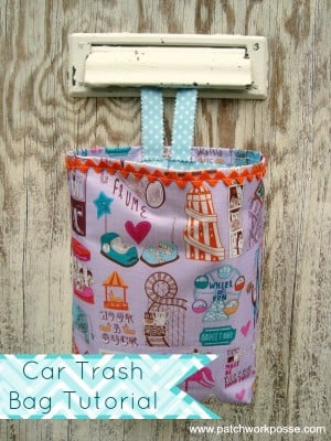 car trash bag tutorial | patchworkposse #quilt #freepattern
