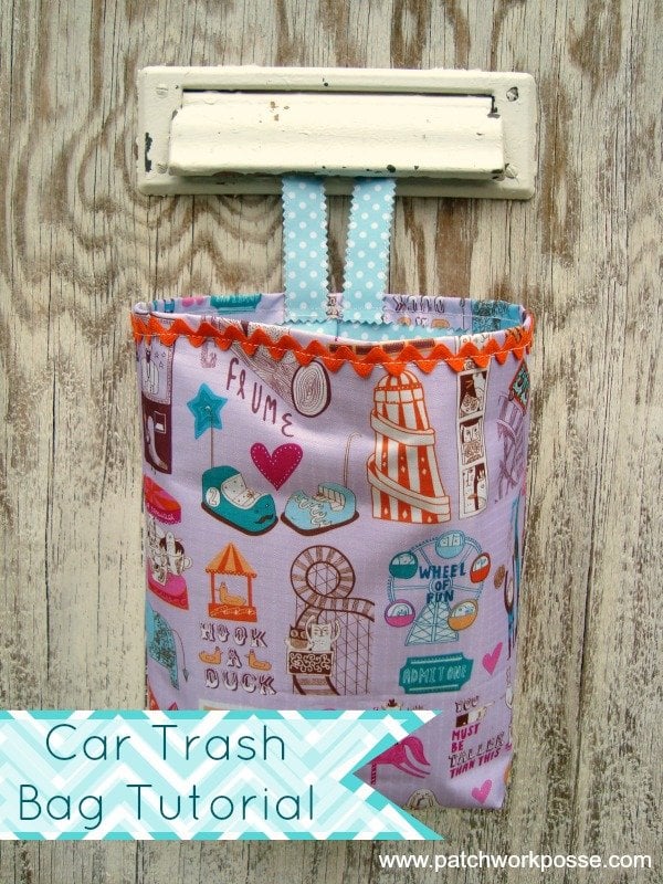 Pop-Up Car Trash Can - Chirp Patchwork