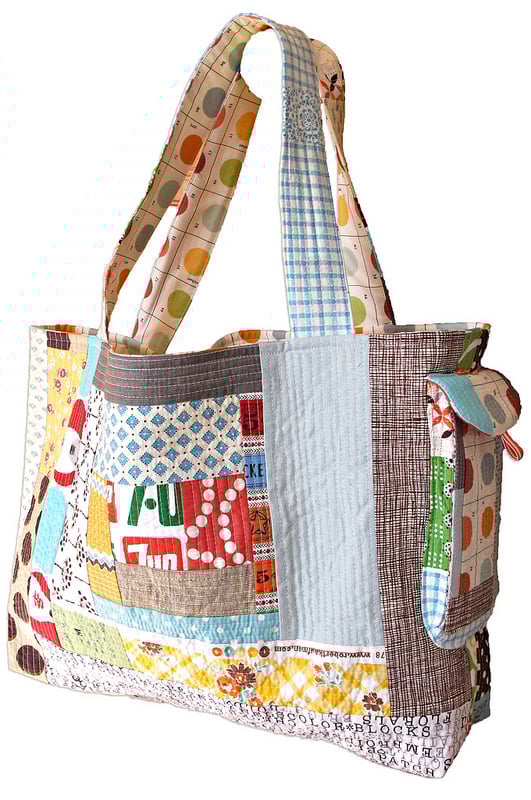 15+ Quilt As You Go Bags & Pouches Tutorial Patchwork Posse