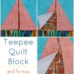 tee pee quilt block tutorial | patchwork posse | easy sewing projects and free quilt patterns