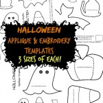 halloween applique in 3 sizes | patchworkposse #halloween #applique #embroidery
