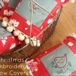 Christmas Embroidery Pillow Cover
