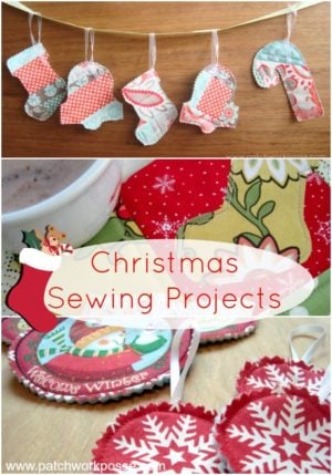 christmas sewing projects | PatchworkPosse #sewingprojects #holiday #quilting
