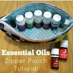 Essential Oils Zipper Pouch Tutorial