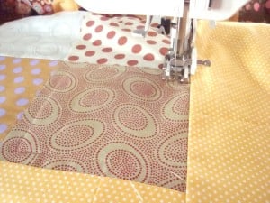 machine quilt with a walking foot