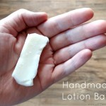 handmade lotion bar with essential oils