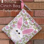 Easter Bunny Cinch Bag Tutorial