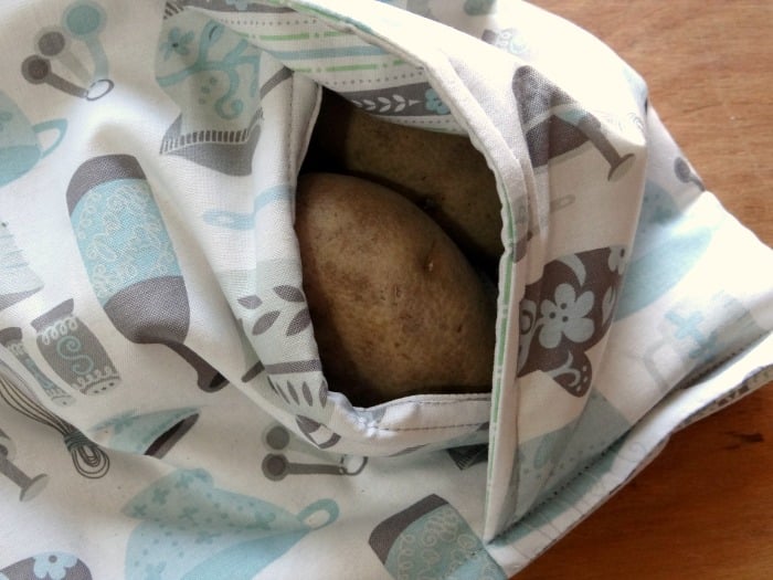 Baked Potato Microwave Bag with Video Tutorial 7 potato cooker closeup