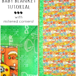 30 Minute Baby Blanket with Mitered Corner