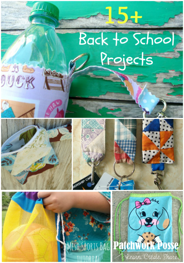 Easy and Cute Lunch Bag Sewing Patterns You'll Want to Make and Use 22 back to school projects there are over 15 that you can make yourself! Great ideas!