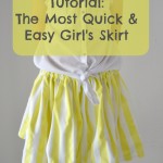 Tutorial: The Most Quick and Easy Girl's Skirt