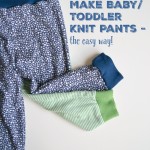 How to Make Baby Knit Pants - a Tutorial