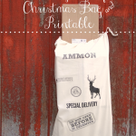 Christmas gift bag and printable - Do not open before Christmas